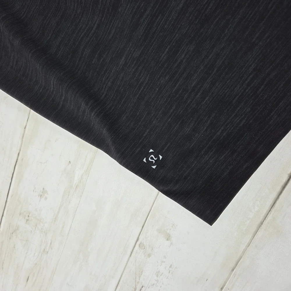 Lululemon T.H.E. Short Athletic Training Mens Small Black Heathered Drawstring